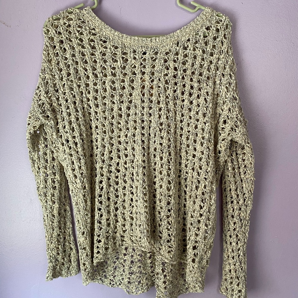 American Eagle Outfitters eyelet sweater Small